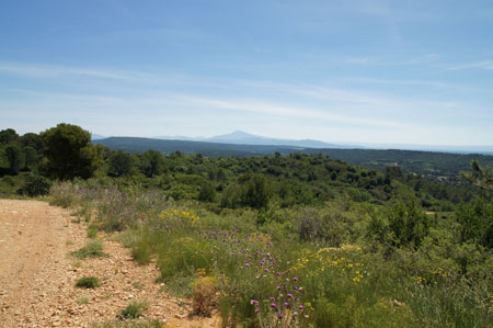 wandelpaden Camping Beauregard in de Provence
