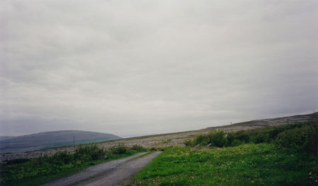 On the road to the Burren.    