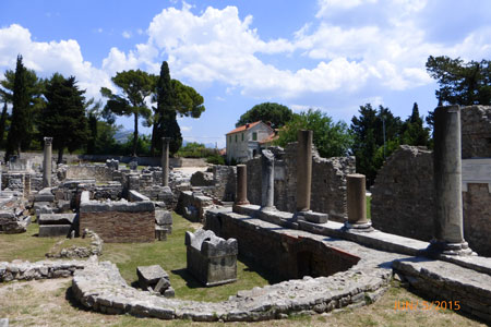 Salona, de runes van een Romeinse stad.